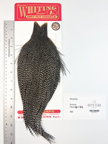 Grizzly - Whiting Line Rooster Cape - Bronze Grade