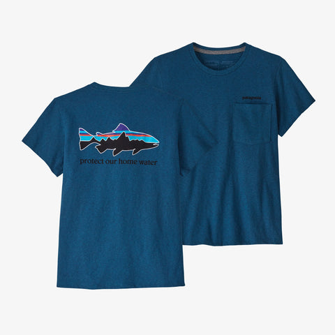 Patagonia 37563 Women's Home Water Trout Pocket Responsibili-Tee