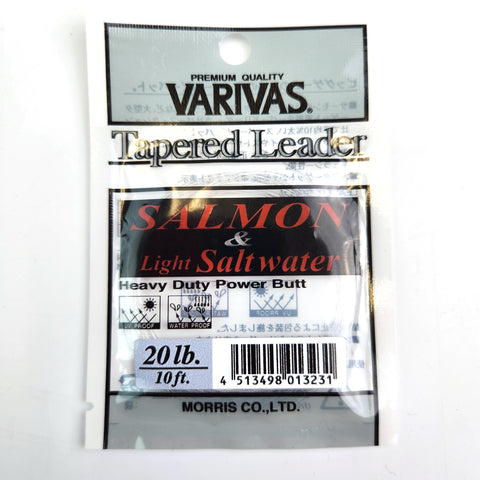 Varivas Salmon and Light Saltwater Tapered Nylon Leader - 10ft 20lb