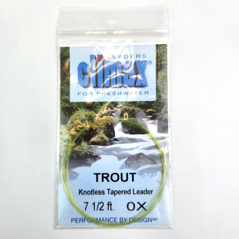 Climax Trout Taper Leader - 7.5ft 0X 14lb