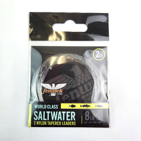 Fenwick World Class Saltwater Leader - 10ft 8lb - 2 pack