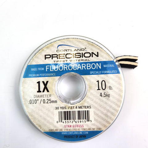 Cortland Precision Fluorocarbon Tippet - 1X 10lb