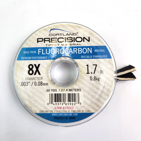 Cortland Precision Fluorocarbon Tippet - 8X 1.7lb