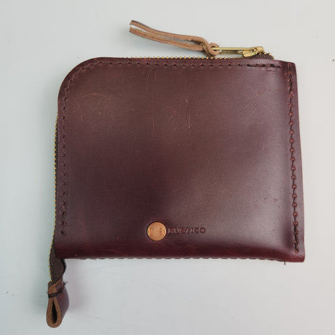 Rustico Leader / Tip Leather Wallet - Burgundy