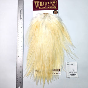 Pure White - Whiting Coq de Leon Rooster Saddle | Bronze Grade