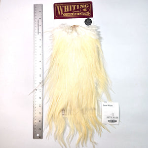 Pure White - Whiting Coq de Leon Rooster Saddle | Silver Grade (#3)