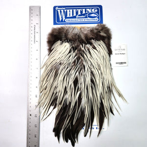 Silver Badger - Whiting Freshwater Streamer Rooster Saddle (#1)