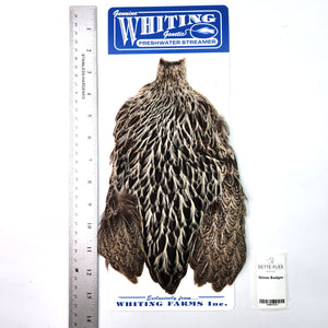Silver Badger - Whiting Freshwater Streamer Hen Cape (#1)