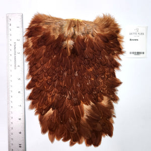 Brown - Whiting 4B Hen Saddle (#1)