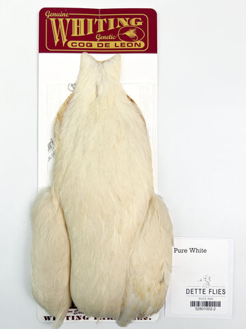 Pure White - Whiting Coq de Leon Hen Cape