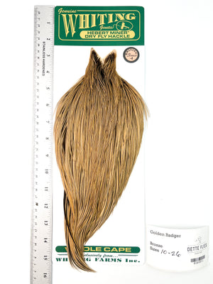 Golden Badger - Whiting Hebert Rooster Cape | Bronze Grade (#2)