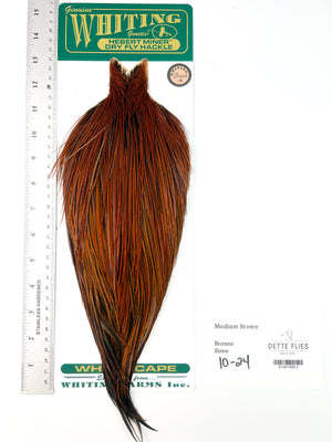 Medium Brown - Whiting Hebert Rooster Cape | Bronze Grade
