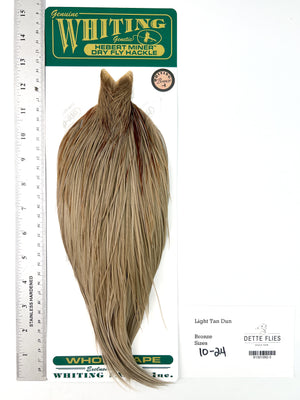 Light Gray Dun - Whiting Hebert Rooster Cape | Bronze Grade