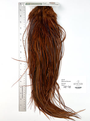 dyed Natural Brown - Whiting Hebert Rooster Saddle | Bronze Grade