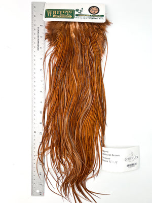 dyed Natural Brown - Whiting Hebert Rooster Saddle | Bronze Grade (#3)