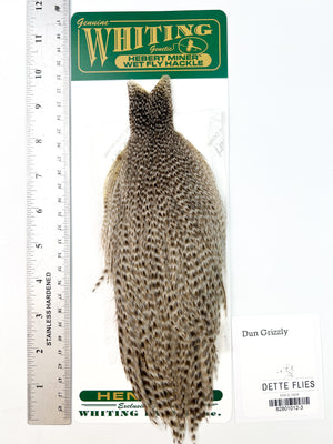 Dun Grizzly - Whiting Hebert Hen Cape