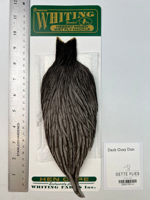 Dark Gray Dun - Whiting Hebert Hen Cape