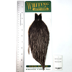 Dark Gray Dun - Whiting Hebert Hen Cape (#5)