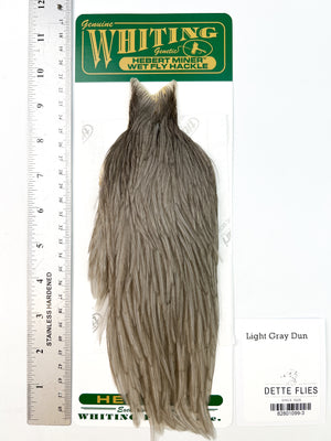 Light Gray Dun - Whiting Hebert Hen Cape