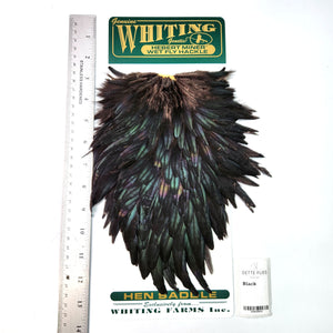 Black - Whiting Hebert Hen Saddle (#6)