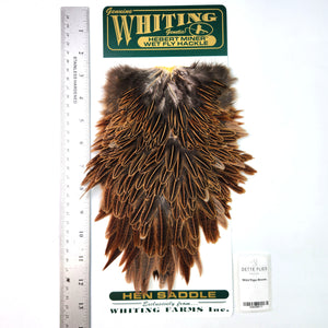 Wild Type Brown - Whiting Hebert Hen Saddle (#11)