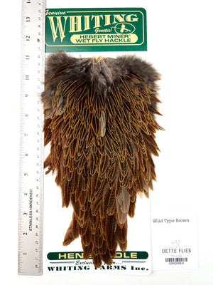 Wild Type Brown - Whiting Hebert Hen Saddle