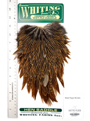 Wild Type Brown - Whiting Hebert Hen Saddle