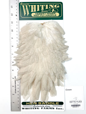 Cream - Whiting Hebert Hen Saddle