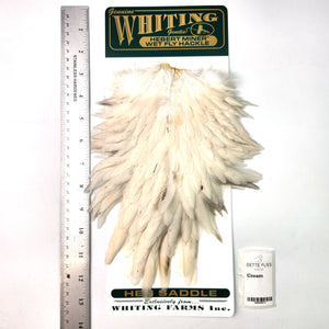 Cream - Whiting Hebert Hen Saddle (#4)