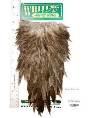 Brown Gray Dun - Whiting Hebert Hen Saddle