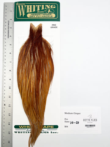 Medium Ginger - Whiting Hebert Rooster Cape | Pro Grade