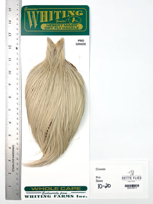 Cream - Whiting Hebert Rooster Cape | Pro Grade