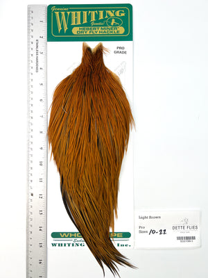Light Brown - Whiting Hebert Rooster Cape | Pro Grade (#3)
