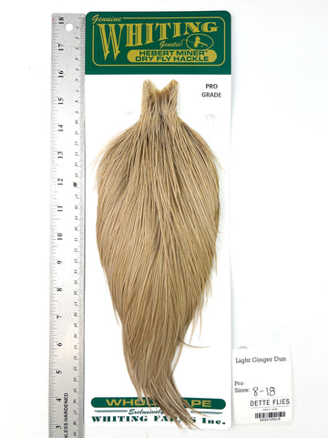 Light Ginger Dun - Whiting Hebert Rooster Cape | Pro Grade (#8)