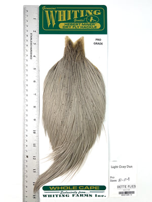 Light Gray Dun - Whiting Hebert Rooster Cape | Pro Grade (#12)