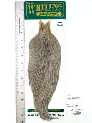 Light Gray Dun - Whiting Hebert Rooster Cape | Pro Grade (#9)