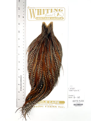 Cree Variant - Whiting Heritage Hackle Rooster Cape - Grade 1 (#50)