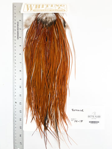 Furnace - Whiting Heritage Hackle Rooster Saddle - Grade 3