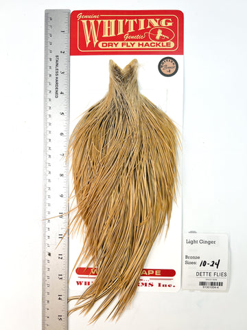 Light Ginger - Whiting Line Rooster Cape - Bronze Grade (#4)