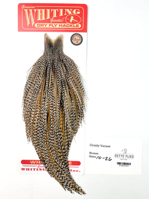 Grizzly Variant - Whiting Line Rooster Cape - Bronze Grade