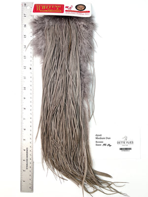 dyed Medium Dun - Whiting Line Rooster Saddle - Bronze Grade