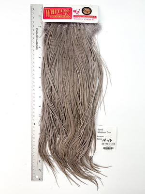 dyed Medium Dun - Whiting Line Rooster Saddle - Bronze Grade (#3)