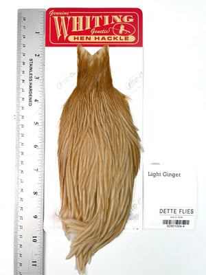 Light Ginger - Whiting Line Hen Cape (#4)