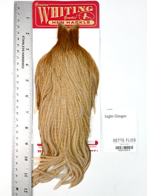 Light Ginger - Whiting Line Hen Cape (#5)
