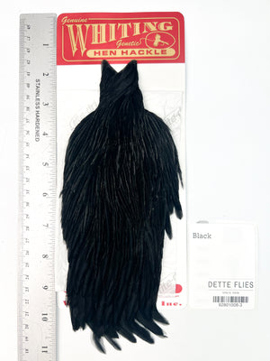 Black - Whiting Line Hen Cape (#3)