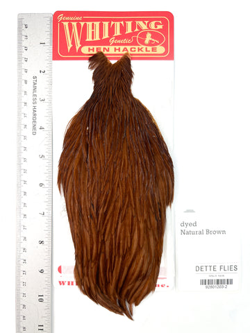 dyed Brown - Whiting Line Hen Cape (#2)