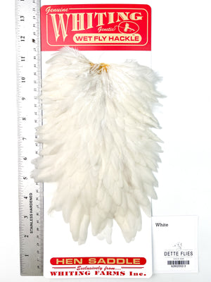 White - Whiting Line Hen Saddle