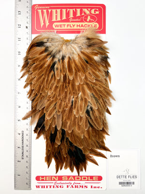 Brown - Whiting Line Hen Saddle