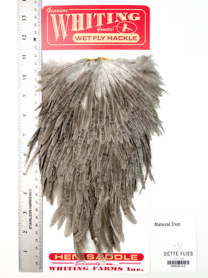 Natural Dun - Whiting Line Hen Saddle