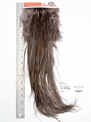 dyed Dark Dun - Whiting Line Rooster Saddle - Silver Grade